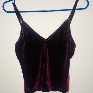 Red Velvet Crop Top